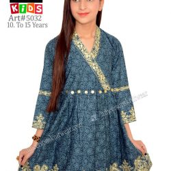 Cotton Kids Self Print Frock