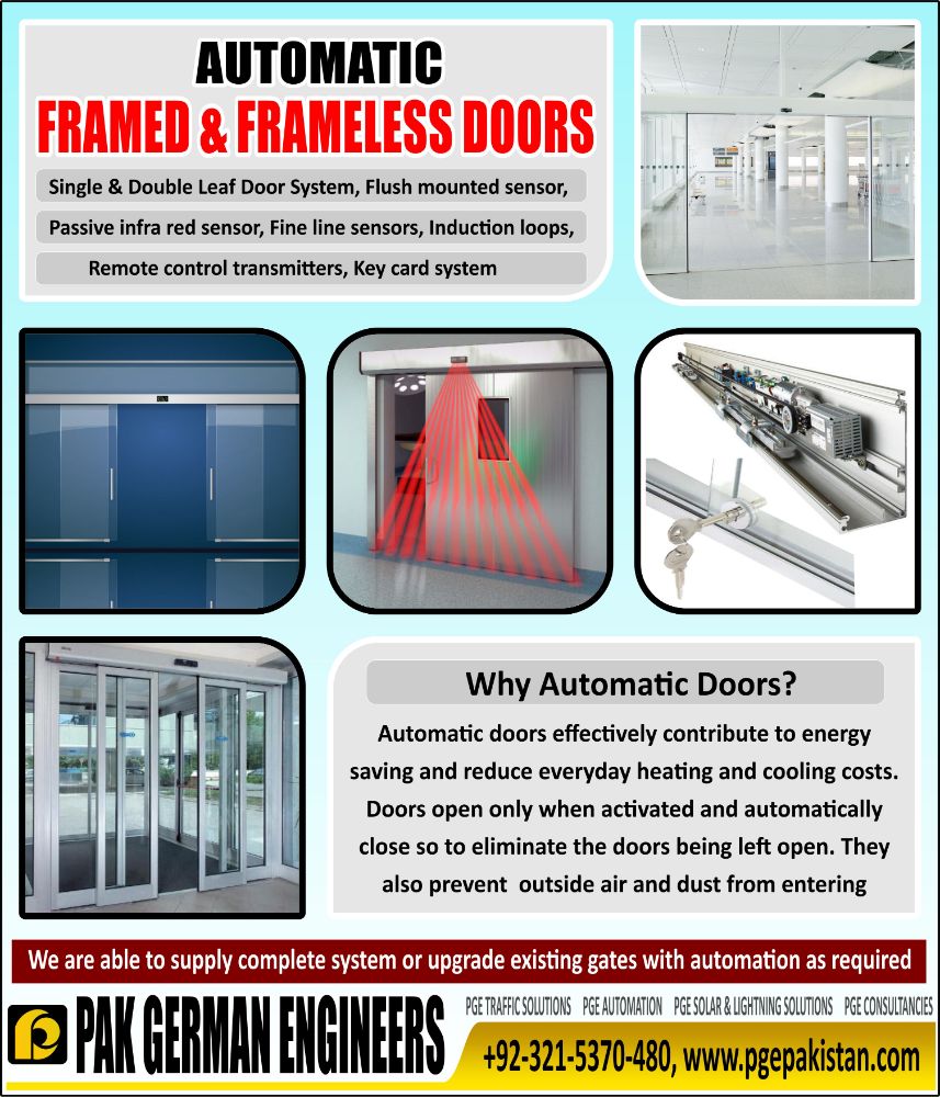 Automatic Doors Frame and Frameless