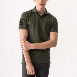 JACQUARD COLLAR POLO SHIRT