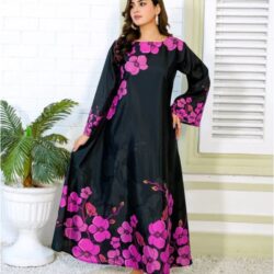 Bronte - Black Color Long Maxi - 381 By Athena Apparels